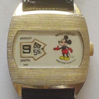 1976 Bradley Jump-Hour Mickey - Wristwatches