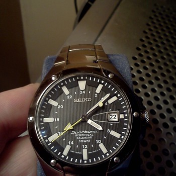 My favourite Seiko, the Sportura Perpetual Calendar in titanium.