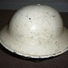 WW1 and WW11 helmet. Rare British winter cammo