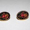 Embroidered earrings...