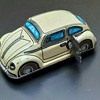 Vintage Tin Wind Up Tin Toy Cars