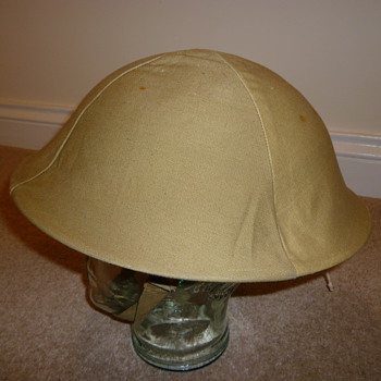 British WWII helmet cammo cover - Military and Wartime