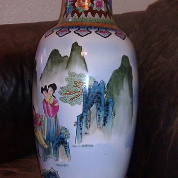 Oriental Pottery Vase - Asian