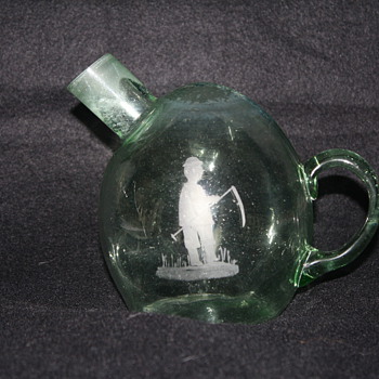 Unknown Handmade Glass Bottle/Jar - Art Glass