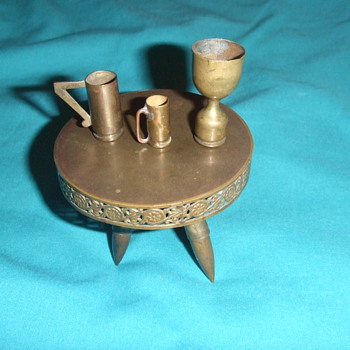 Trench art doll house table