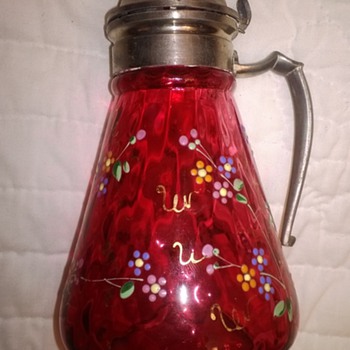 Victorian Syrup Jugs - Art Glass