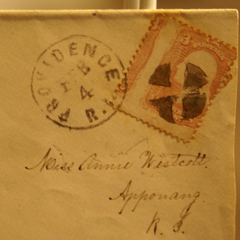 Providence R.I. 3-Cent George Washington Cancelled Stamp beleive to be from 186? - Stamps