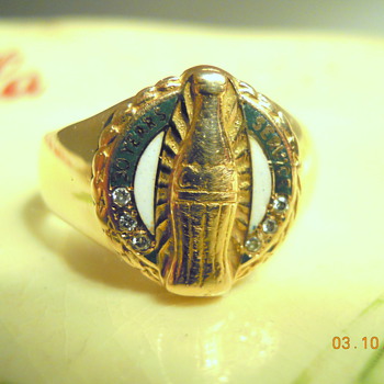 Coca-Cola 30 Yr. Service Award Ring