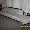Vintage 60s-70s (?) sofa - 108" long and 5 point corner chair 