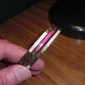 Three old bangles - Costume Jewelry