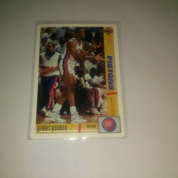 91-92 upper deck Piston Dennis Rodman # 185 - Basketball