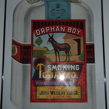 Orphan Boy tobacco lithograph poster.