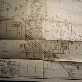 1898 Map of Fresno, California - Paper