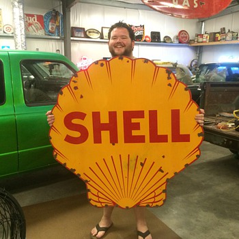 1920's Shell sign - Petroliana