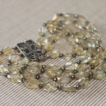 Crystal and Silver Bracelet - Fine Jewelry