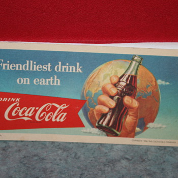 coca cola blotter