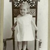 Art nouveau chair with child
