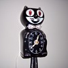 1960's Jeweled Kit-Cat Clock