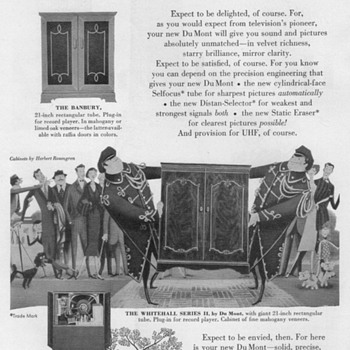 1952 - DuMont Televisions Advertisement - Advertising