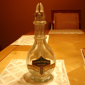 Four section French brandy bottle - Bottles