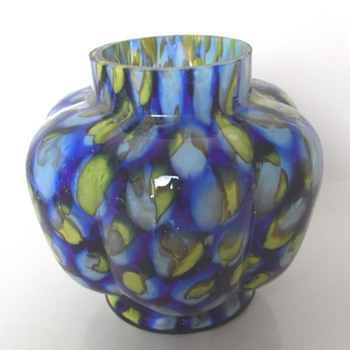 Czech Glass - Honeycombe Decor - Art Glass