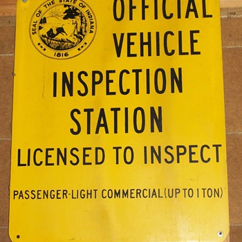 Remember vehicle inspections? - Signs
