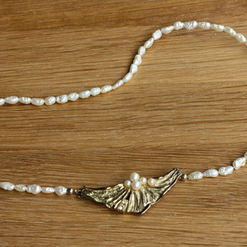 Vermeil and rice pearl necklace - Fine Jewelry