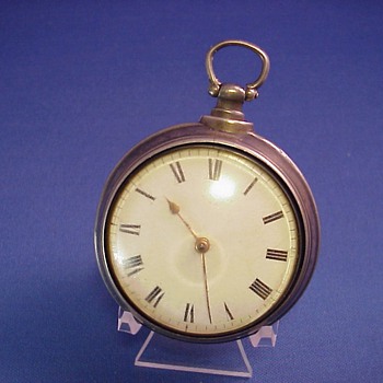 Early American Pair Case Fusee Pocket Watch Clark, Phila. - Pocket Watches