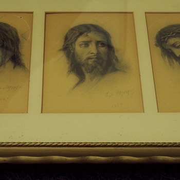 Graphite Drawing Lazerges Stations of the Cross