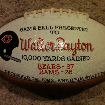Walter Payton Football