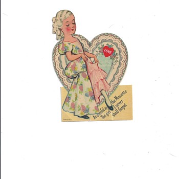 1920's Valentine greeting stand up cards