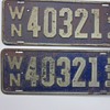 1916 Washington State license plates