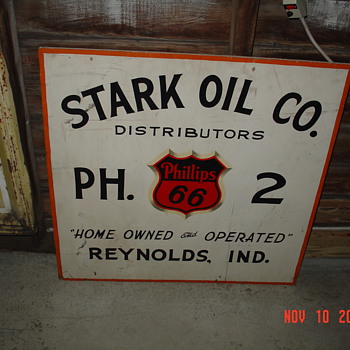 Phillip 66...Double Sided Wood Sign