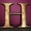 Gold Letter H 