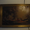 Robert Zund "Way to Emmaus" oil repro. in guilded frame