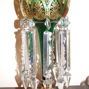 I have a pair of lusters. I would love it if someone could identify them. Age, ect. - Art Glass