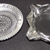 glass ash trays from the 1960s.