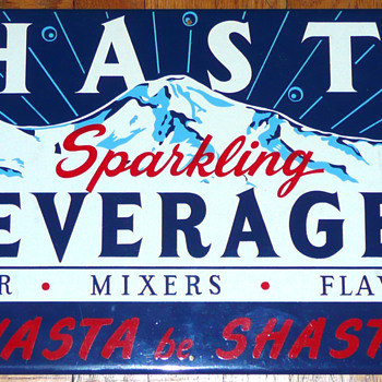 Shasta Sparkling Beverages Sign
