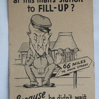 Vintage Shell Gas Postcard - Advertising