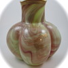 Harrach Marmoriertes Lobed Vase, ca. 1900
