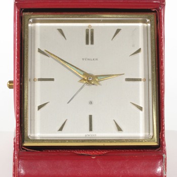 Turler Swiss Travel Alarm Clock, 1958