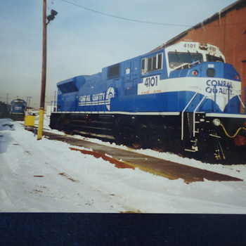 CONRAIL TRAIN,,PHOTO..4X6..