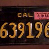 CA motorcycle plate 1968