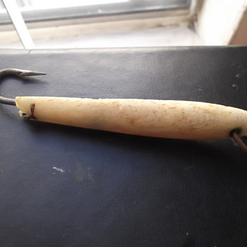 Vintage Whale Bone/Ivory Fishing Lure Made in Japan