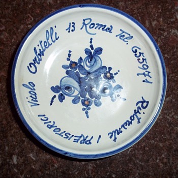 Small dish from restaurant in Rome, Italy
