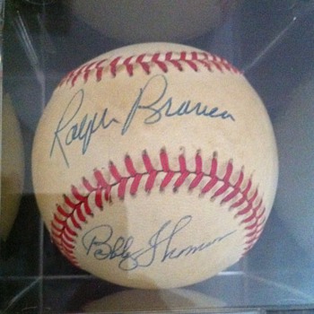 The Shot Heard 'Round the World Autographed Baseball