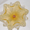 Yellow Artsy Glass (Ashtray?)