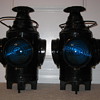 Pair of matching Dressel Railroad lamps (lanterns)