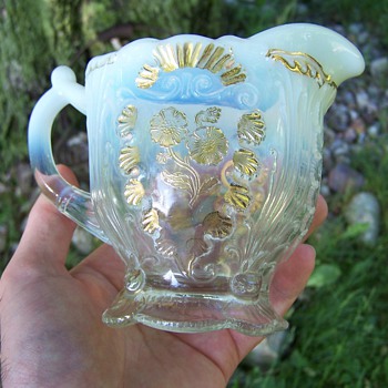 Northwood Everglades Opalescent Creamer *Updated Pictures* - Glassware