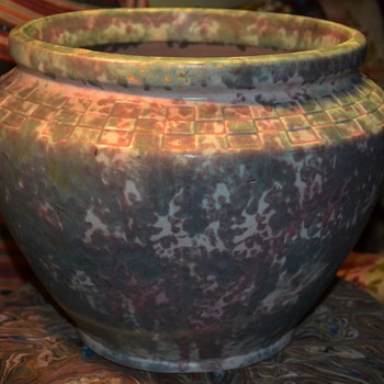 Very Large Burleigh Winter Jardinere - Art Pottery